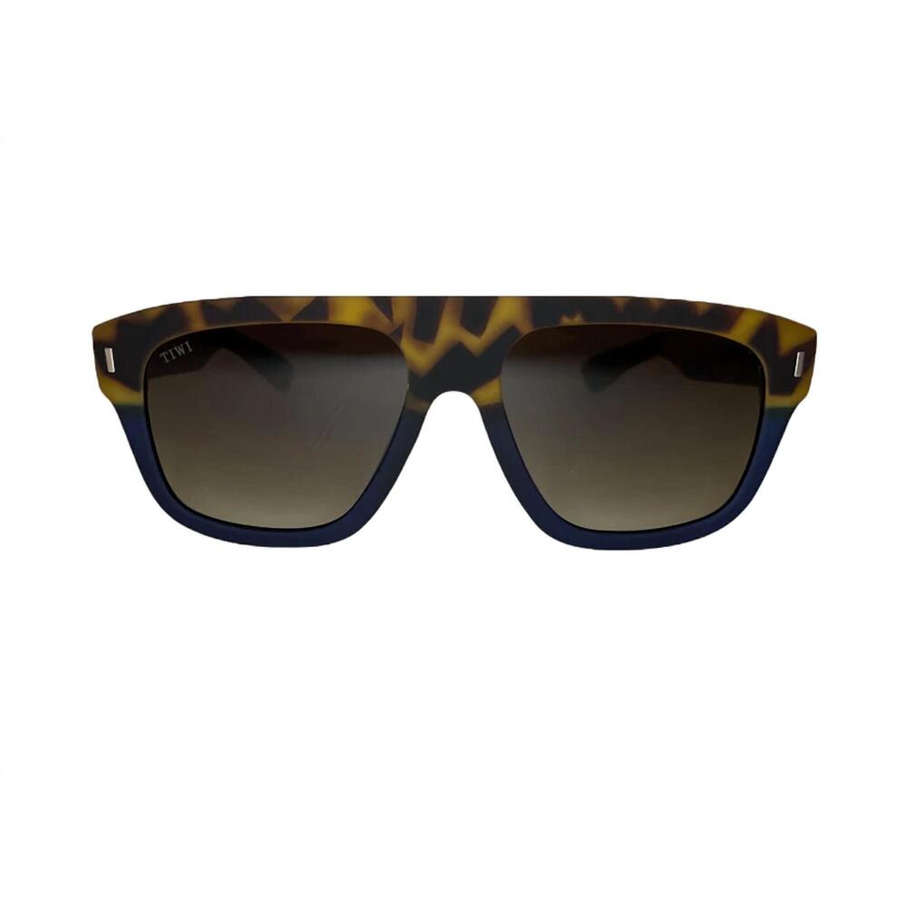 NEW TIWI women's samm sunglasses in bicolor tortoise/blue